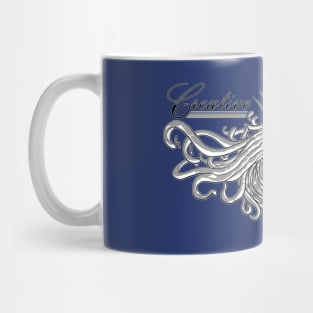 WEIRDO - Creative Energy Flo - Beauty - Black and White - Navy Blue Mug